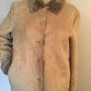 Coaco New York Vegan Suede And Fur Jacket